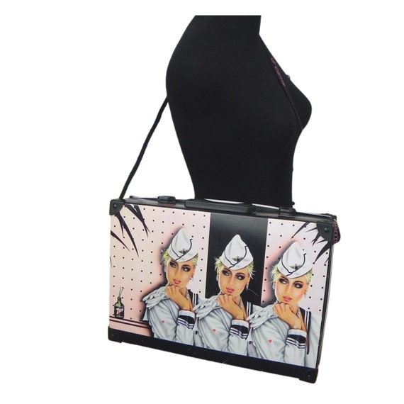 80s Sailor Girl Briefcase Shoulder Bag | Gerry the Cat Pink Saloon