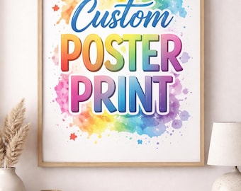 Impresión de pósteres fotográficos personalizados, fotos familiares, arte para bodas, arte infantil, deportes.