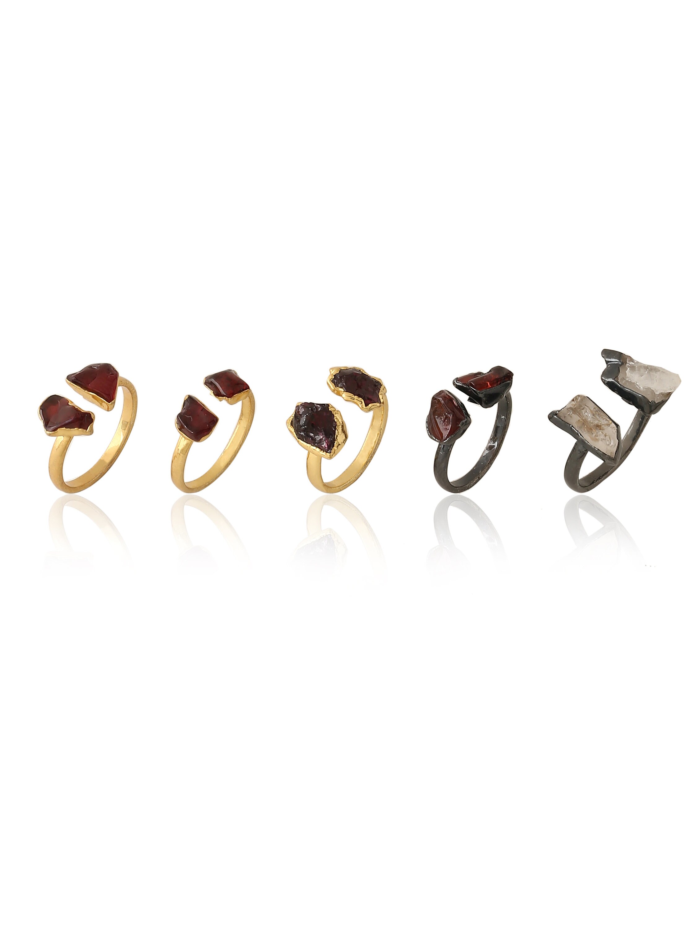 Rough Stone Ring Gold. Birthstone Rings. Raw Gemstone Citrine Ring ...