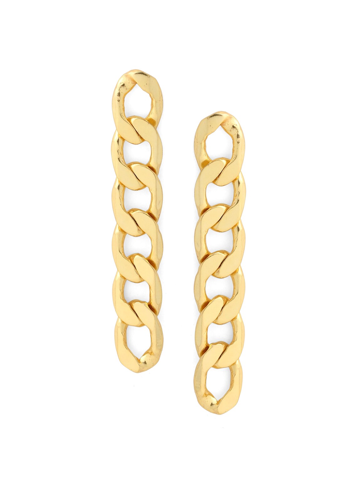 Gold rope chain earrings Clearance
