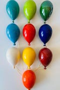 Big Colorful Ceramic Balloon – Bright Wall Decor – Handmade in Portugal – Hanging Nursery Art – Playful Home Accent product logo