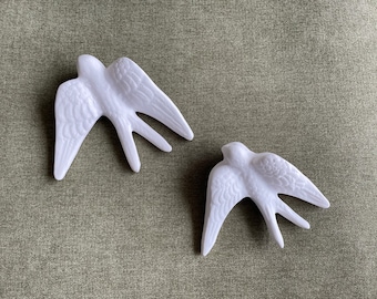DIY Ceramic Swallow – Unpainted Portuguese Wall Decor, Handmade Art Kit
