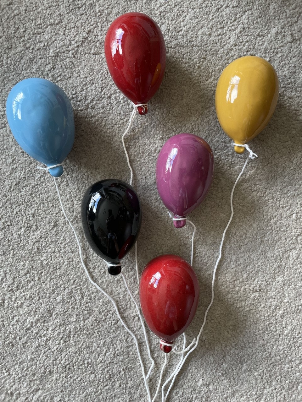 Creative Ceramic Balloon Wall Hanging Etsy