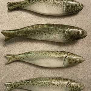 Handmade ceramic hanging sardine image 2