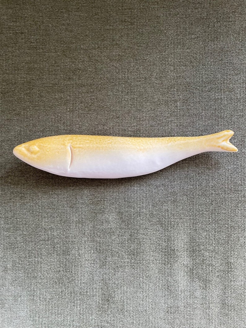 Handmade ceramic hanging sardine image 4