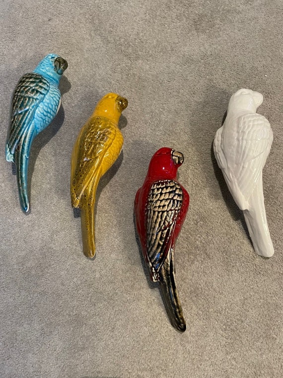 陶器の吊り下げオウム | 鳥の飾り - Etsy 日本