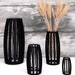 Minimalist glass vase Goth style black vase Propagation station Gothic Home decor Artistic Unique table decor Modern vase Living room art