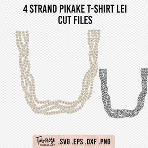 Lei Pikake- Maglietta a 4 fili Pikake twistLei, Maglietta Lei, File Cricut, Maglietta Pikake termoadesiva e Decal Jasmine PNG