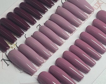 Plum Nails Etsy Uk