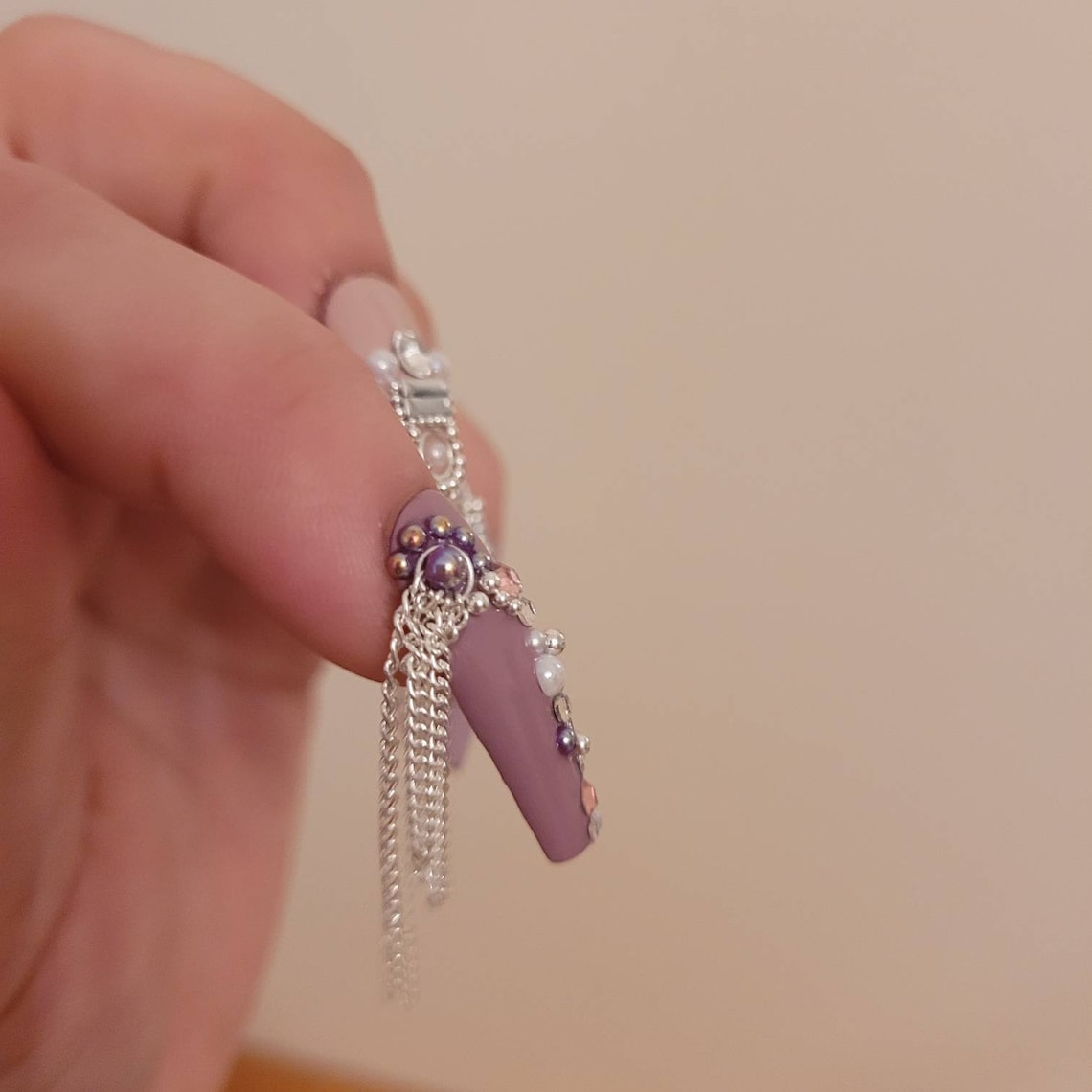 You have Chain Nail Beautiful chain nails in a mixed Etsy