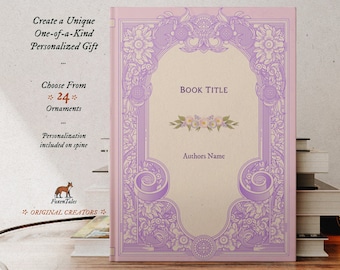 Cadeaux de livres personnalisés vintage lavande et crème pour mariage unique rose antique esthétique carnet de notes vierge carnet de notes
