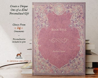 Personalized Pastel Purple Hardcover Journal: Vintage Wedding Guest Book
