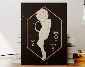 Leo Zodiac Hardcover Journal: Feminist Astrology Notebook
