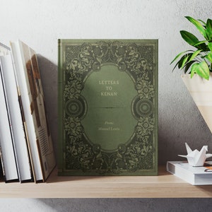 Antique Green Personalized Custom Book wedding vintage aesthetic lined blank hardcover journal notebook gifts stationary imagem 4