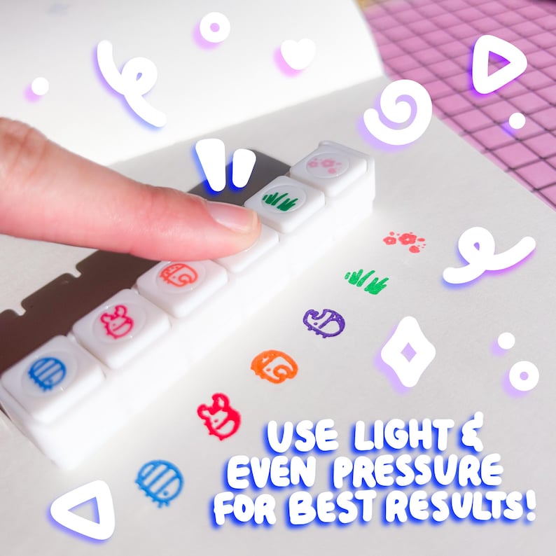 Bug Stamp Kit Bug Stamp Pre-inked Mini Punch Stamp Stationery Journaling Isopod ...