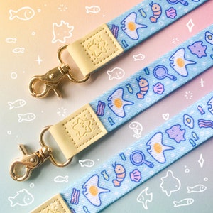 Manta Egg Lanyard Cute Marine Animal Ocean Sting Ray Aquarium Wristlet