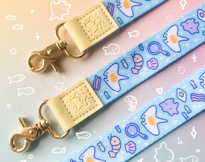 Manta Egg Lanyard Cute Marine Animal Ocean Sting Ray Aquarium Wristlet