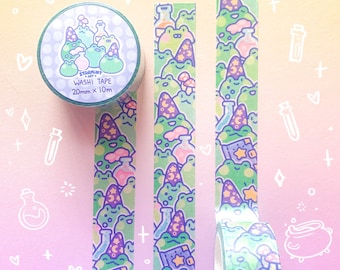 Wizard Frog 2.0 Washi Tape Magical Potion Witch Halloween Froggy Stickers Stationery