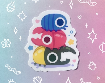 Bugstack Isopod Beetles Glossy Waterproof Sticker Laptop Water Bottle Cute Bug Nature Insects