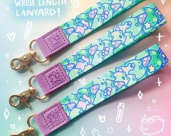 Wizard Frog Lanyard Cute Frog Magic Toad Fantasy Cute RPG DND Potions Wristlet Keychain Neck Lanyard
