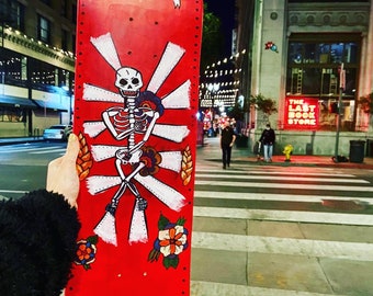 Skeleton Skateboard Deck
