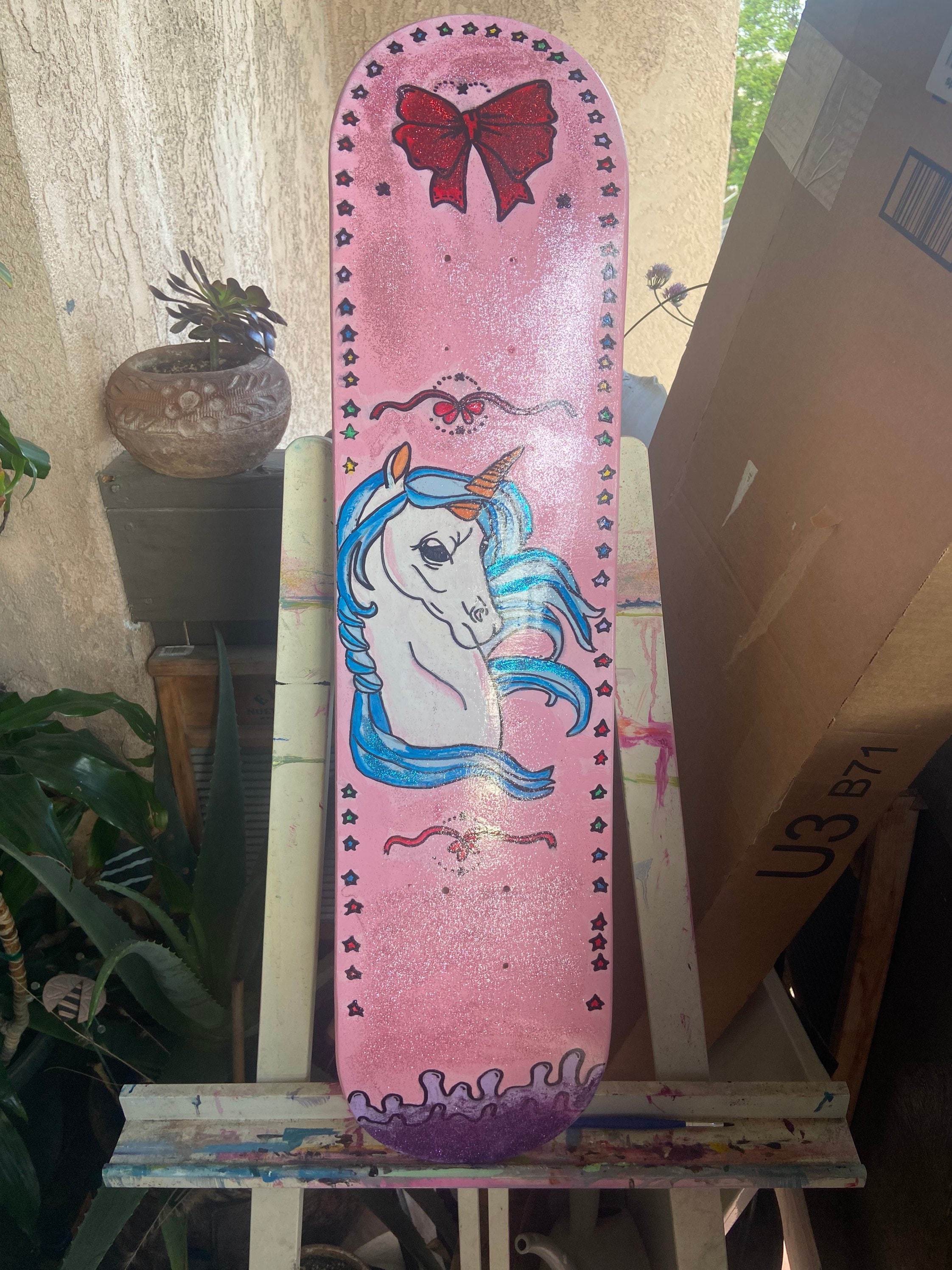 Handpainted & Varnished Custom Skateboard Decks Etsy