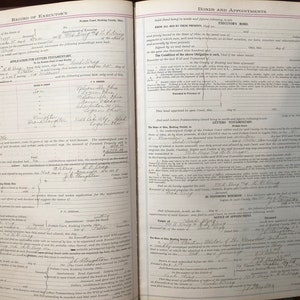 Antique/Vintage Ledger Pages! Huge Pages! Records from Hocking County Ohio 1911-30  Antique Ephemera 4 Journals, Collage, & More!
