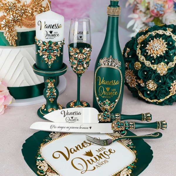 Quince Decorations Emerald Green Etsy