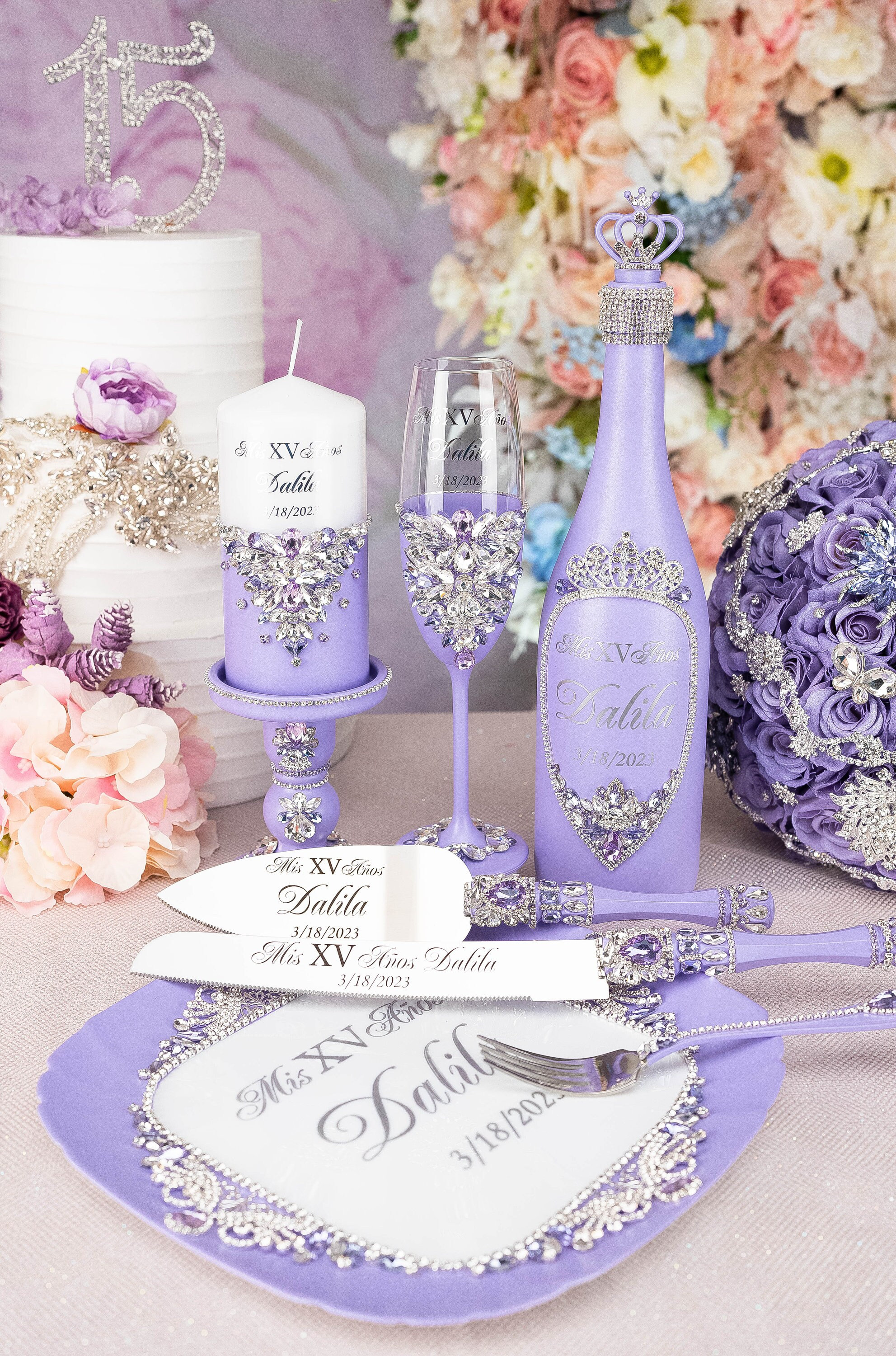 Quinceanera Lilac Lilac Quince Decor Lavander Quinceanera Etsy