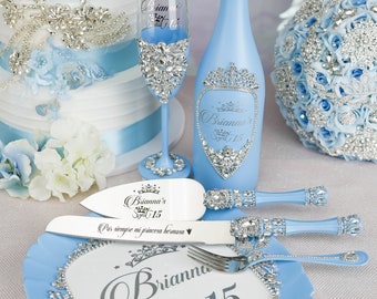 quinceanera baby blue decor, light blue quinceanera cake mis anos, blue mis 15, quince