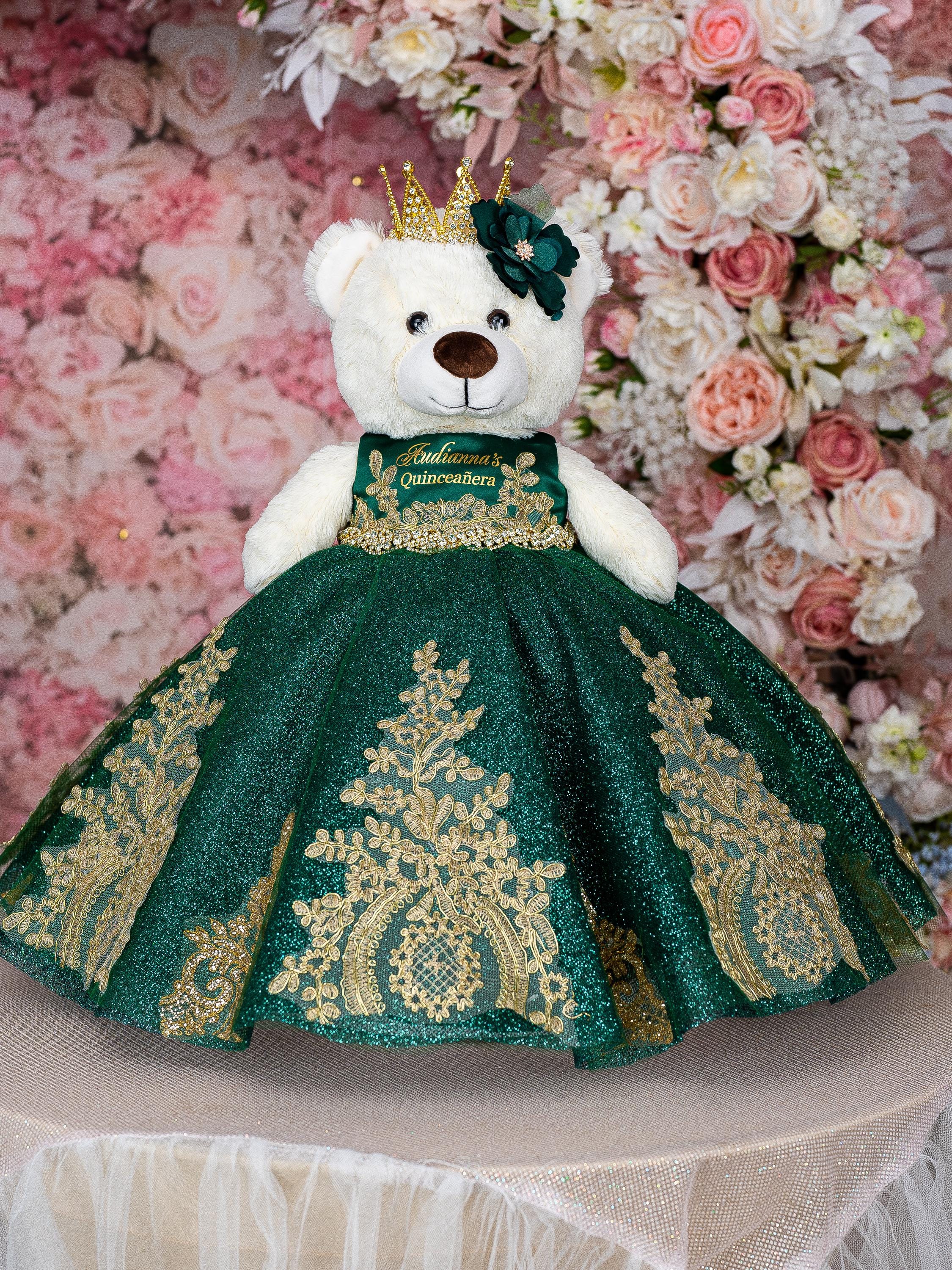 emerald green and gold quince dress Misshow Exquisite Emerald Green Quinceanera Dress Off-Shoulder Gold La