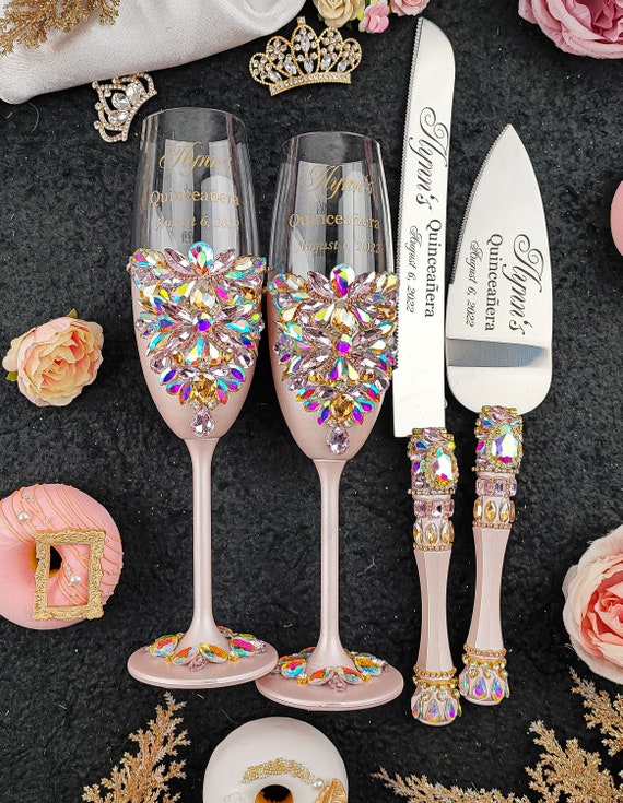 Quinceanera Glasses Pink Quinceanera Brindis Pink Etsy