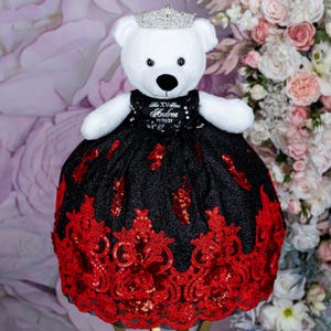black and red quince dresses Quinceanera Dress Ball Gown Sheer Neckline Red Black Applique Ball Gown Quinceanera Dress Beach Garden Simple Beautiful Boho Classy Puffy Fitted Affordable Color Unique Applique Red Black Quinceanera