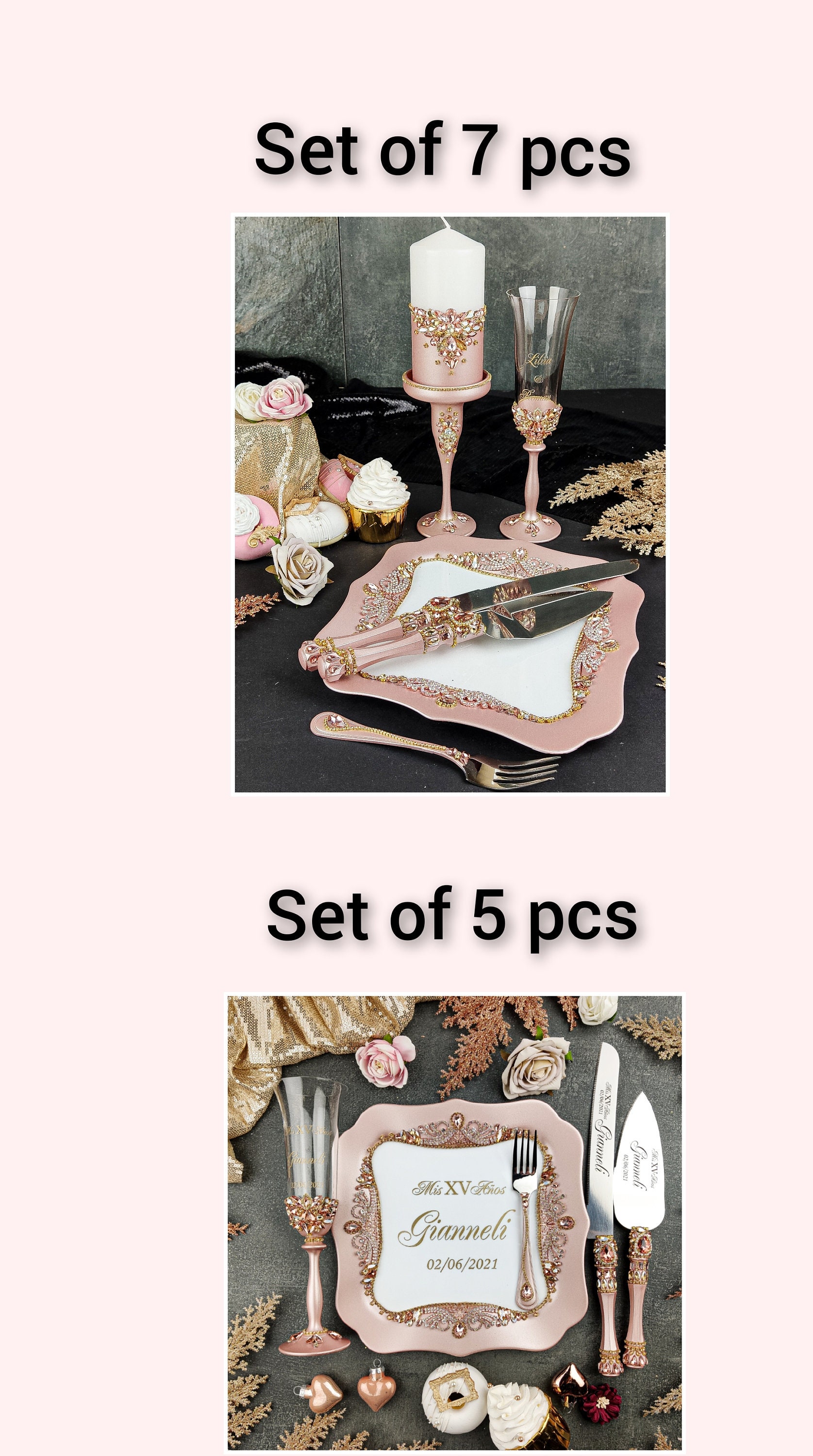 RED Silver Quinceanera Decor Red Silver Quinceanera Set Red Etsy