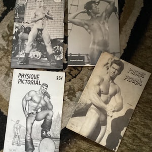 Lot of 4 Physique Pictorial Booklets, 1 Tom Finland Cover,  Original beefcake booklets gay Interest