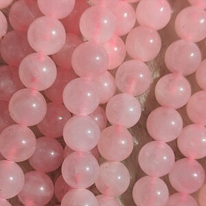 Pink Agate 9mm Round Bead | Pink Beads | Pink Agate Beads
