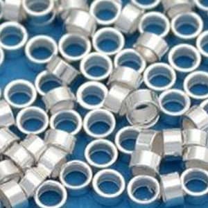 Silver Plated Crimp Beads | Crimp Beads | Beading Supplies | Jewelry Findings