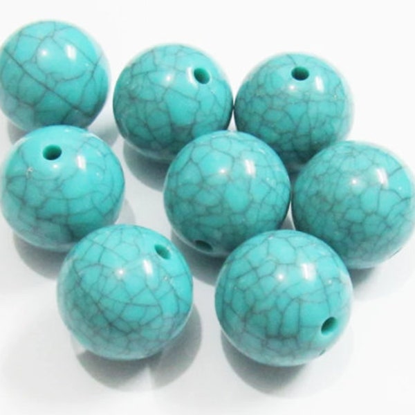 20mm Beads | 12mm Beads | Imitation Turquoise Beads | Turquoise Bubblegum Beads | Turquoise Beads | Round Turquoise Beads | Mermaid Beads