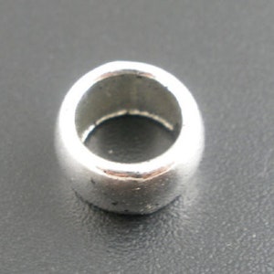 Silver Plated Crimp Beads | Crimp Beads | Beading Supplies | Jewelry Findings | Pack of approximately 200