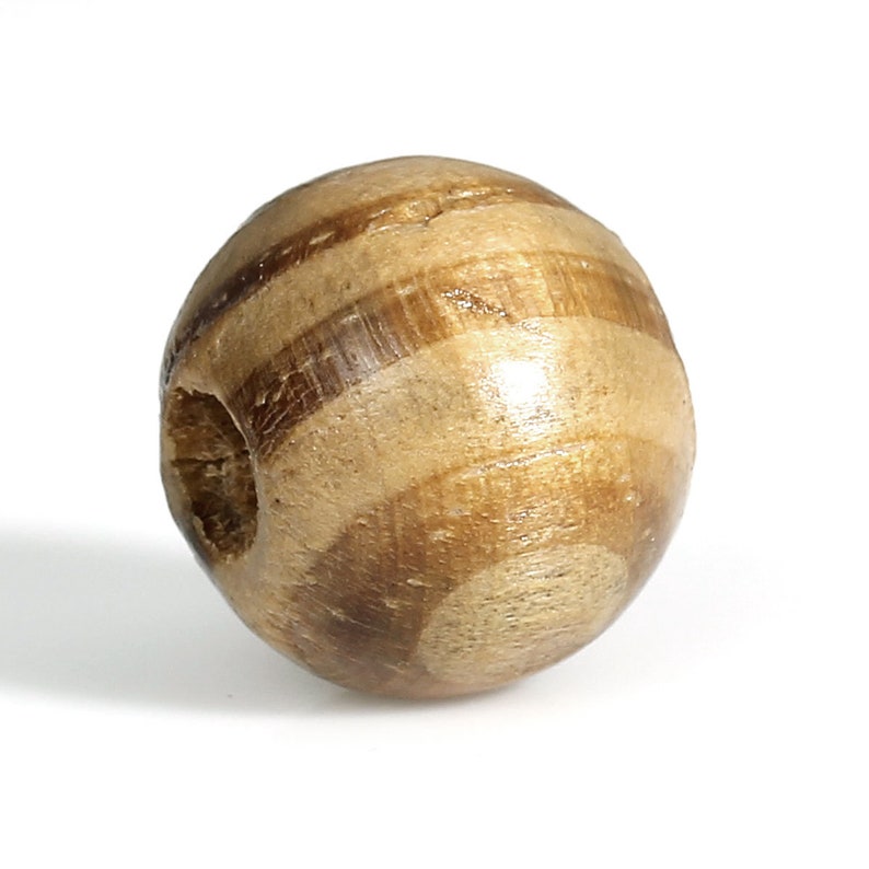 12mm Beads Package of 100 beads Finished Wood Beads Wooden Beads 12mm Vintage Wood Beads