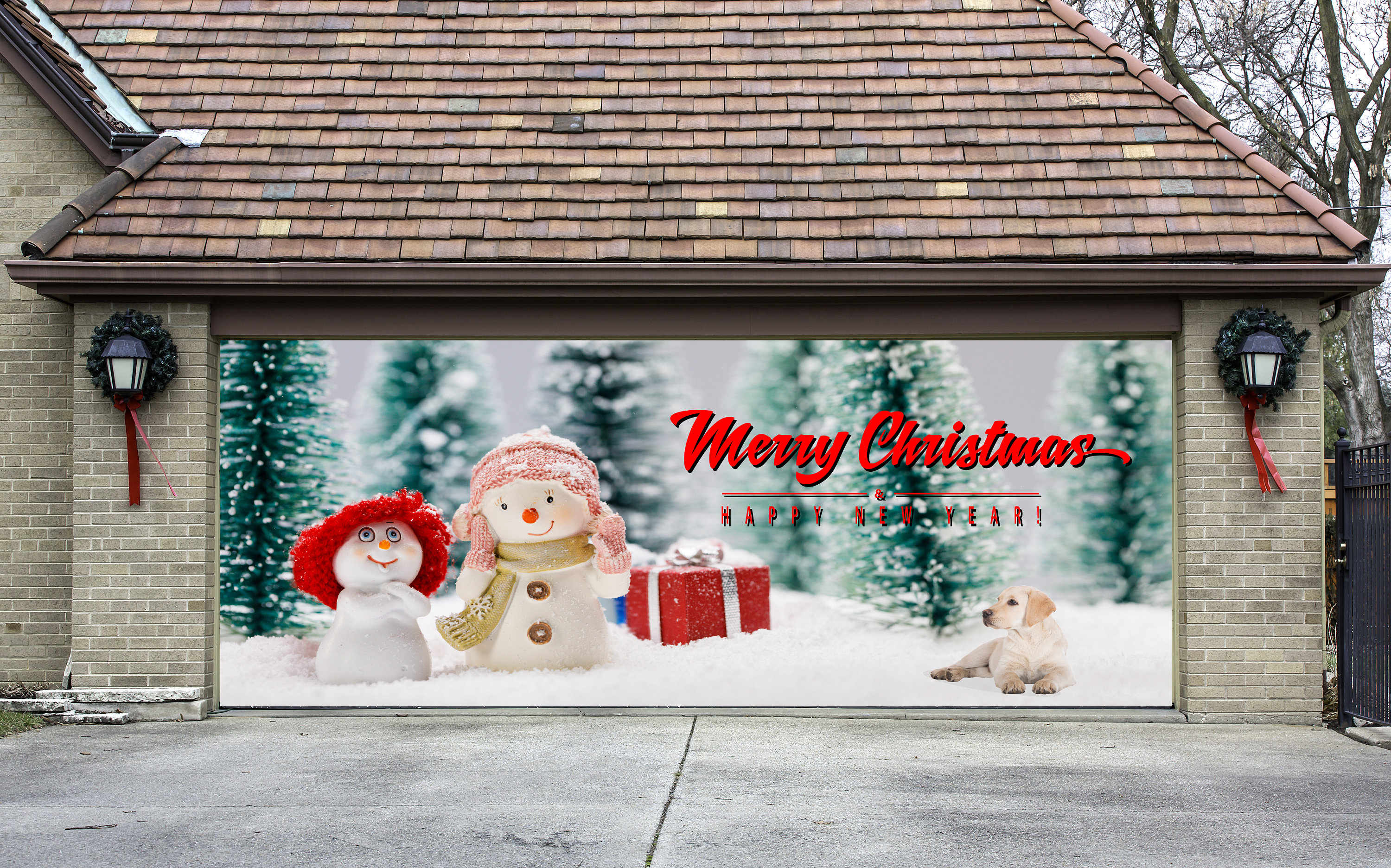 Garage Door Custom Banner | Etsy - How To Attach Banner To Garage Door