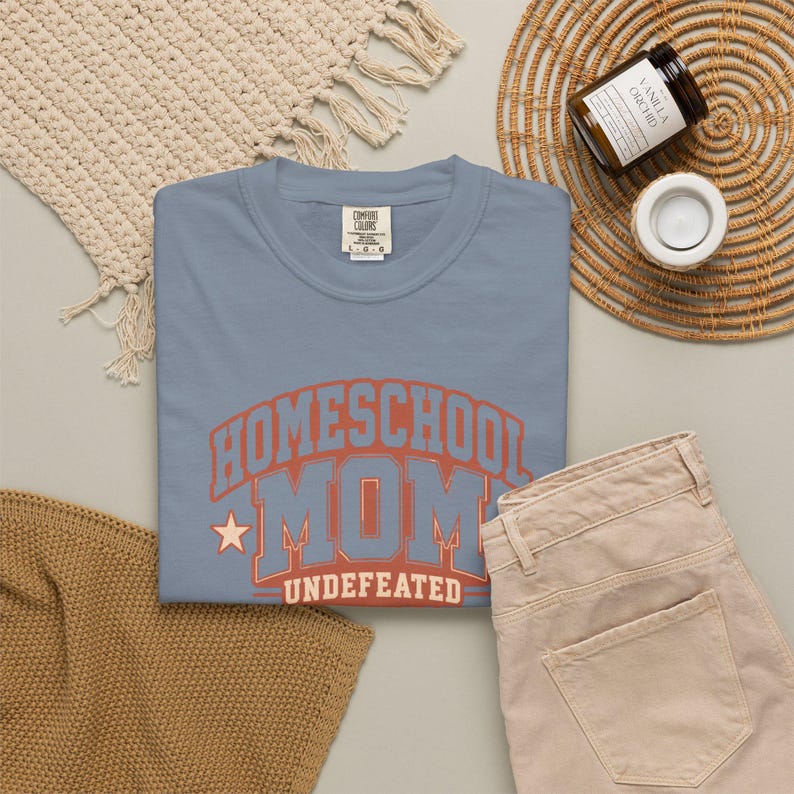 Undefeated By Grace Shirt — Christian Mom Shirt Homeschool Mom Comfort Colors Tee Gift for Her image 10