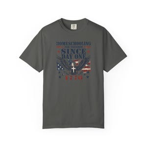 Homeschooling for Freedom Shirt — Christian Mom Shirt Patriotic Homeschool Comfort Colors Tee Gift image 9
