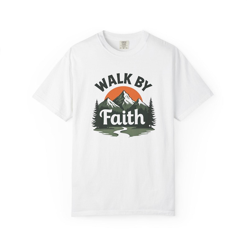 Walk By Faith Shirt — Christian Mom Shirt Homeschool Mom Comfort Colors Tee Gift for Her image 5