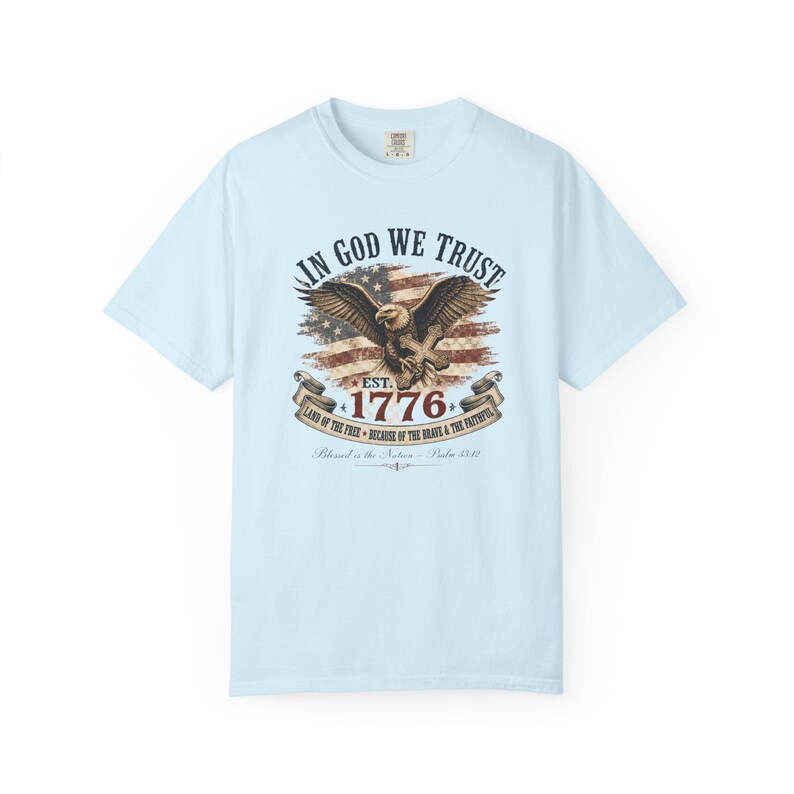 In God We Trust Shirt — Christian Mom Shirt Patriotic Homeschool Comfort Colors Tee Gift for Her image 6