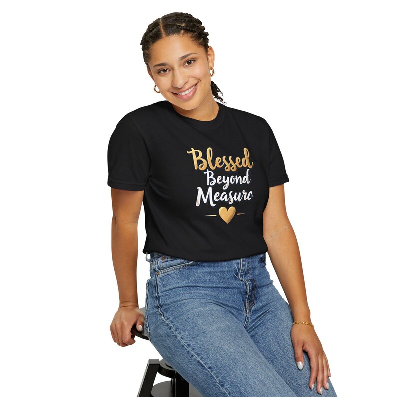 Blessed Beyond Measure Shirt — Christian Mom Shirt Homeschool Mom Comfort Colors Tee Gift for Her image 9