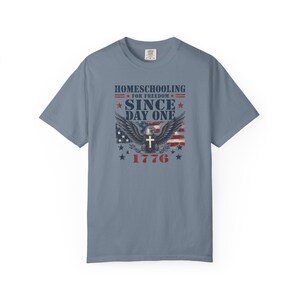Homeschooling for Freedom Shirt — Christian Mom Shirt Patriotic Homeschool Comfort Colors Tee Gift image 12