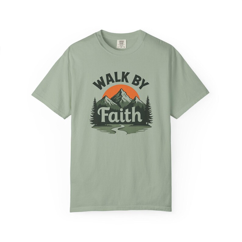 Walk By Faith Shirt — Christian Mom Shirt Homeschool Mom Comfort Colors Tee Gift for Her image 8