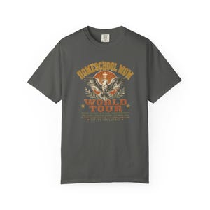 Homeschool Mom World Tour Shirt — Christian Mom Shirt Homeschool Comfort Colors Eagle Graphic Tee image 8