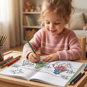 Bible Story Scenes Coloring Book for Kids — Printable Christian Coloring Pages for Children Digital Download image 2